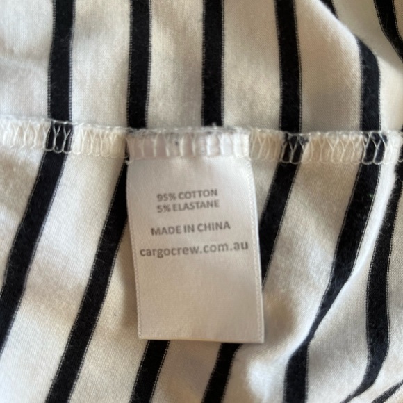 Striped Black and White Top - Picture 6 of 7